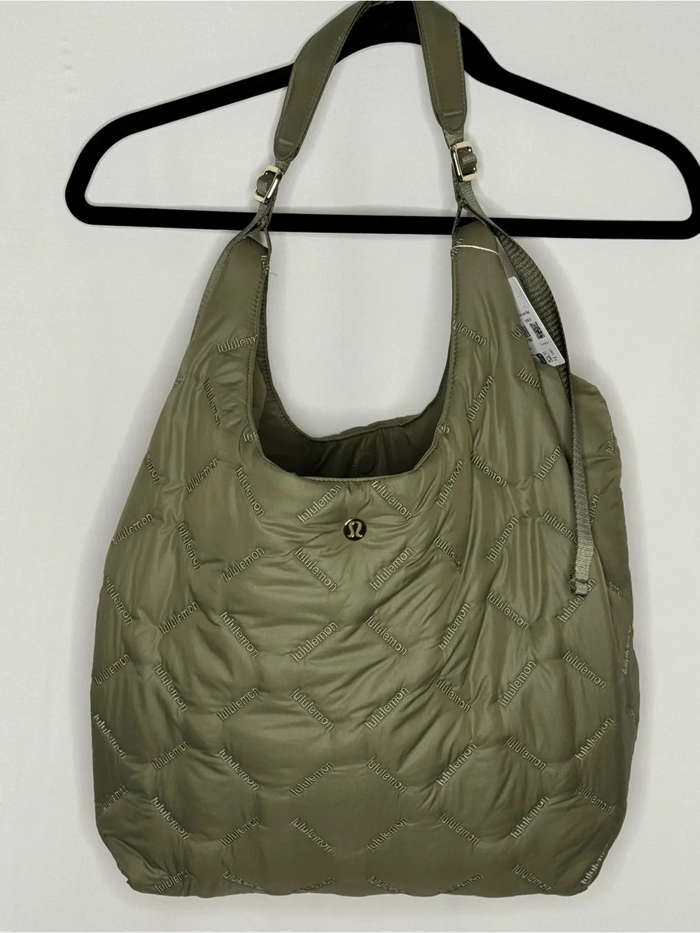 lululemon Quilty Pleasures Shoulder Bag 14L Bay Leaf Gold NWT
